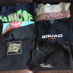 SIX LARGE SKATE SHIRTS - DIAMOND PRIMITIVE EMPYRE